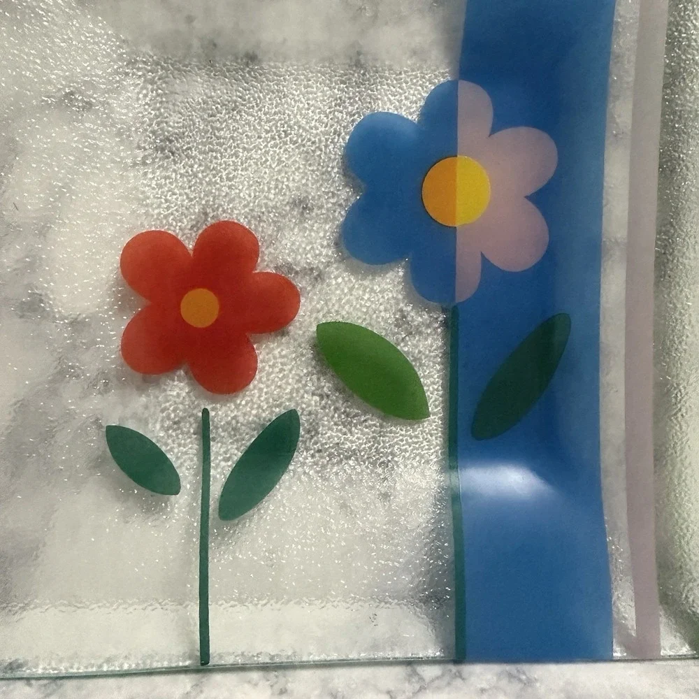 60s 70s Flower Power Mod MCM Plate Dish Pop Art Accent 8